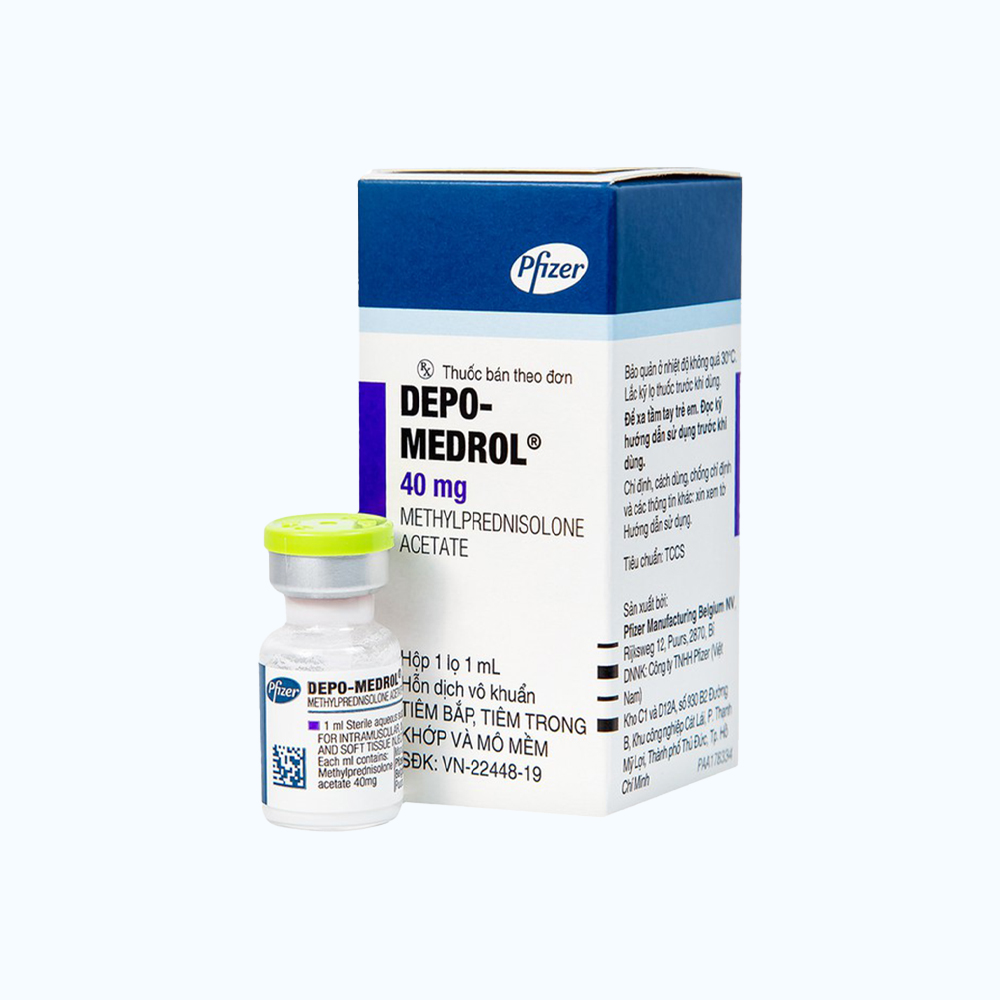 Thuốc tiêm Depo Medrol 40mg Pfizer (1 lọ x 1ml)