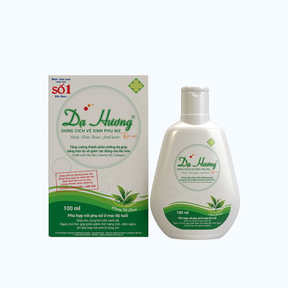 Da Huong Dung Dich Ve Sinh Phu Nu Tra Xanh 100ml
