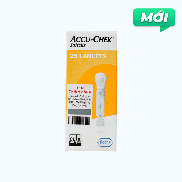 Accu-Chek Softclix Kim Lay Mau (Hop/25 que)