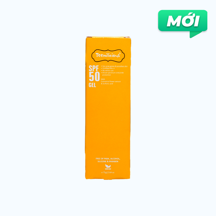 Teenilicious Kem Chong Nang SPF50 Gel 75g/Tuyp