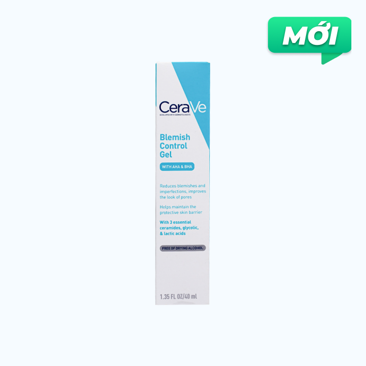 Cerave Gel Giam Mun Blemish Control AHA & BHA 40ml/Tuyp