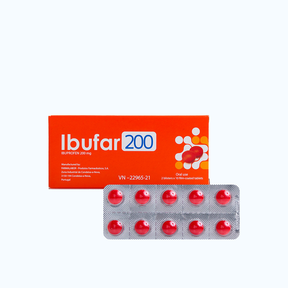 Ibufar 200 Farmalabor  (Hộp 2 vỉ x 10 viên)