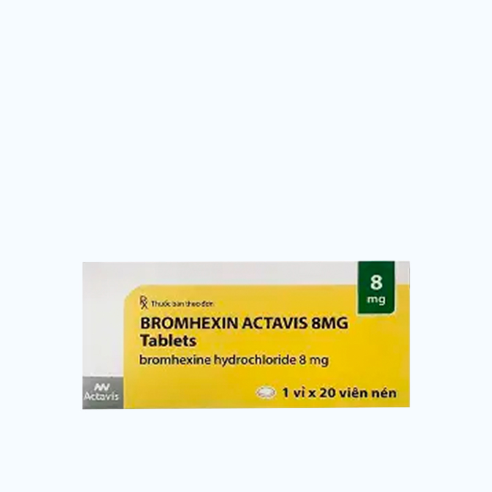 Bromhexin Actavis 8mg (Hop 20 vien)