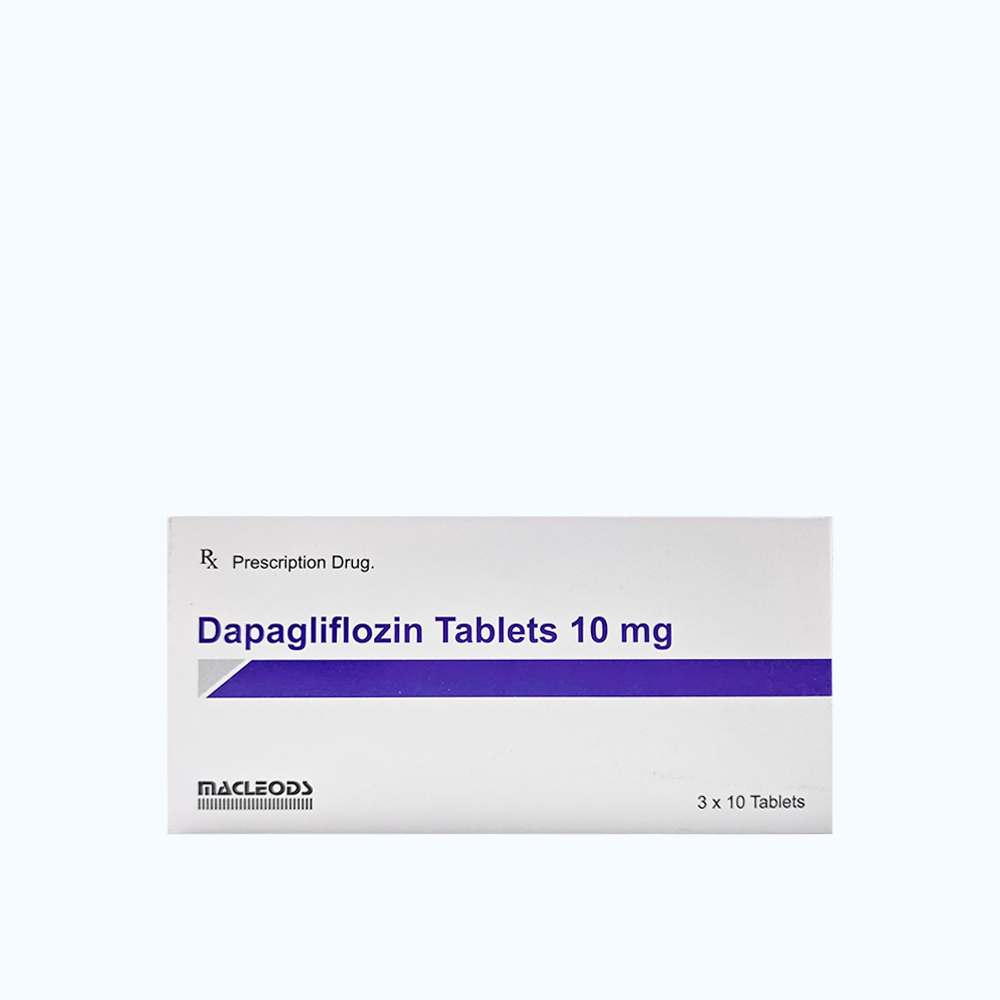 Dapagliflozin Tablet 10mg Macleods (Hop 3 vi x 10 vien)