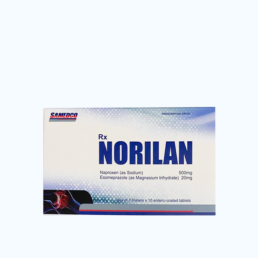 Norilan 500mg/20mg Pharpharco (Hop 3 vi x 10 vien)