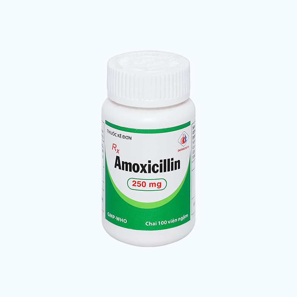 AMOXICILLIN CAPL 250MG (Chai 100Vien) DOmescO