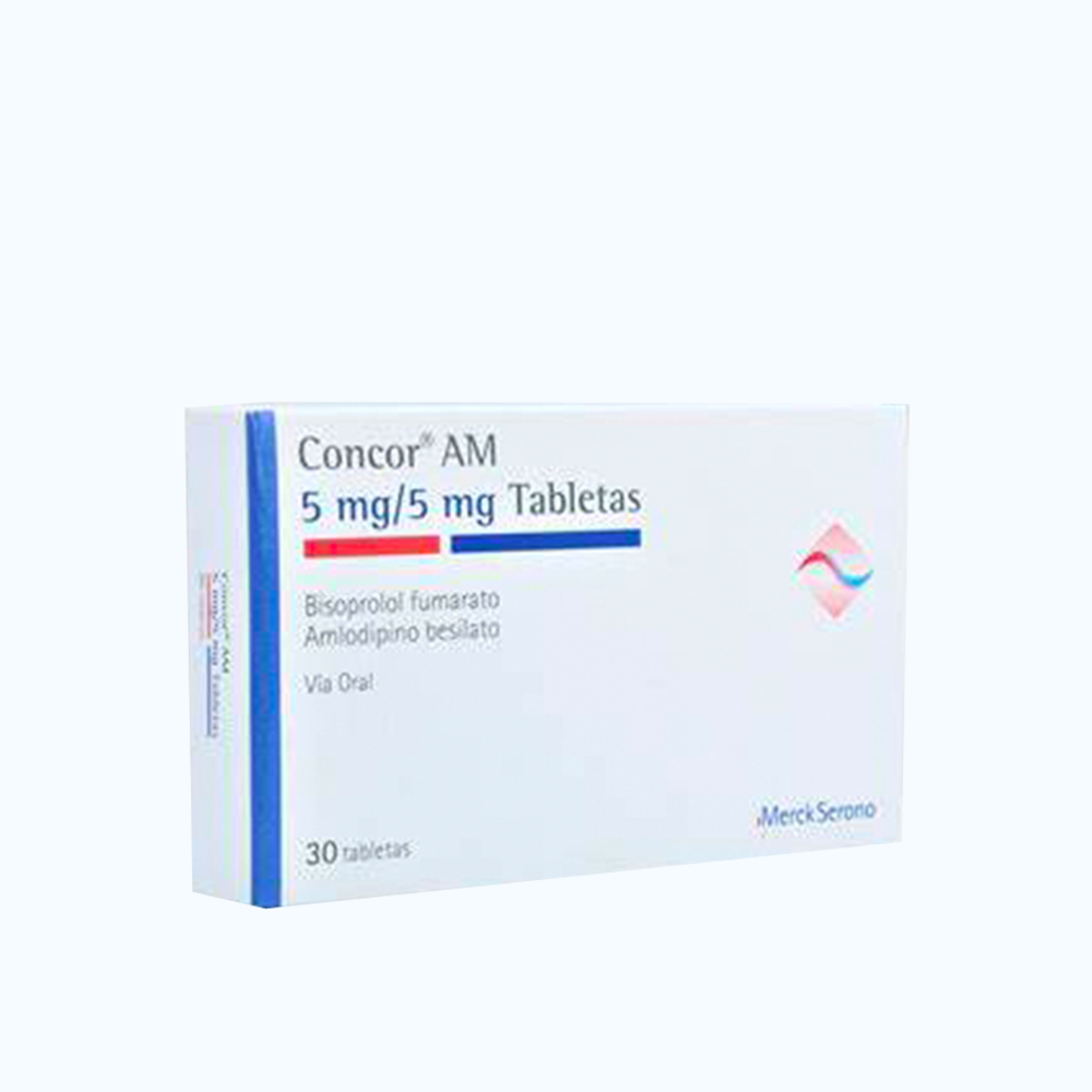 Concor AM 5mg/5mg  (Hop x 30 Vien)