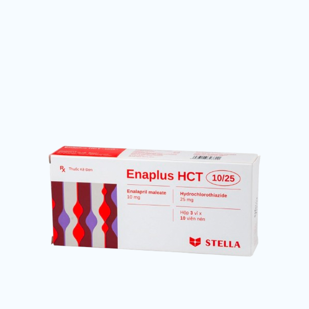 Enaplus Hct Tab 10mg /25mg (3vi x 10vien)