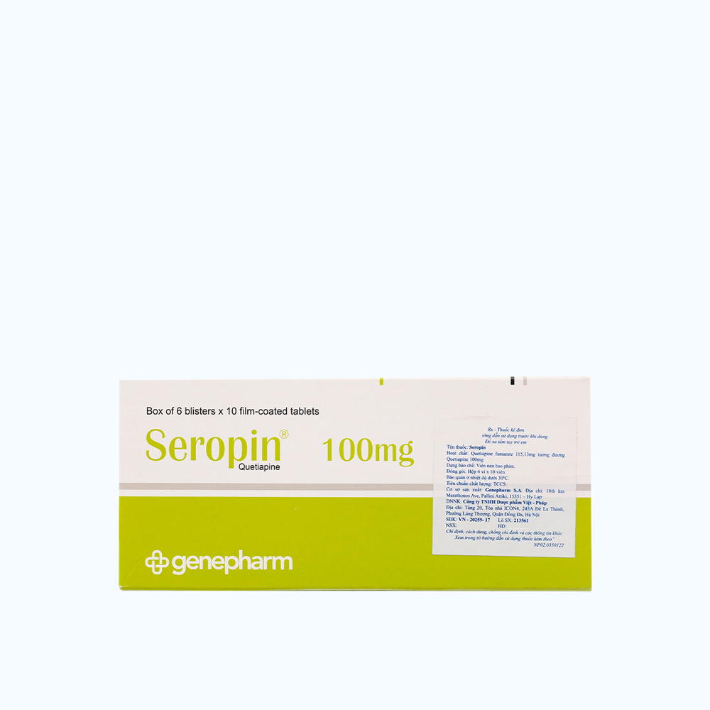 Seropin 100mg (6 vi x 10 vien)
