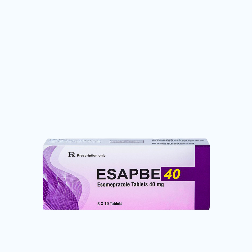 Esapbe 40mg Sterling Healthcare (Hộp 3 vỉ x 10 viên)