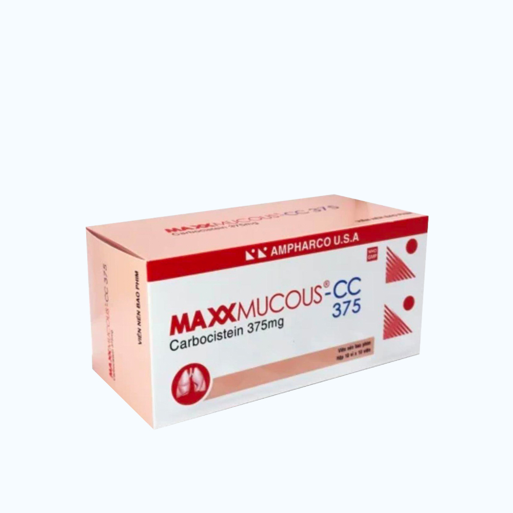 Maxxmucous-CC 375mg (Hộp 100 Viên)