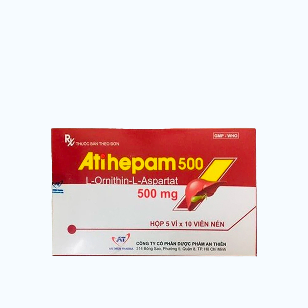 Atihepam 500ng (5 vi x 10 vien)