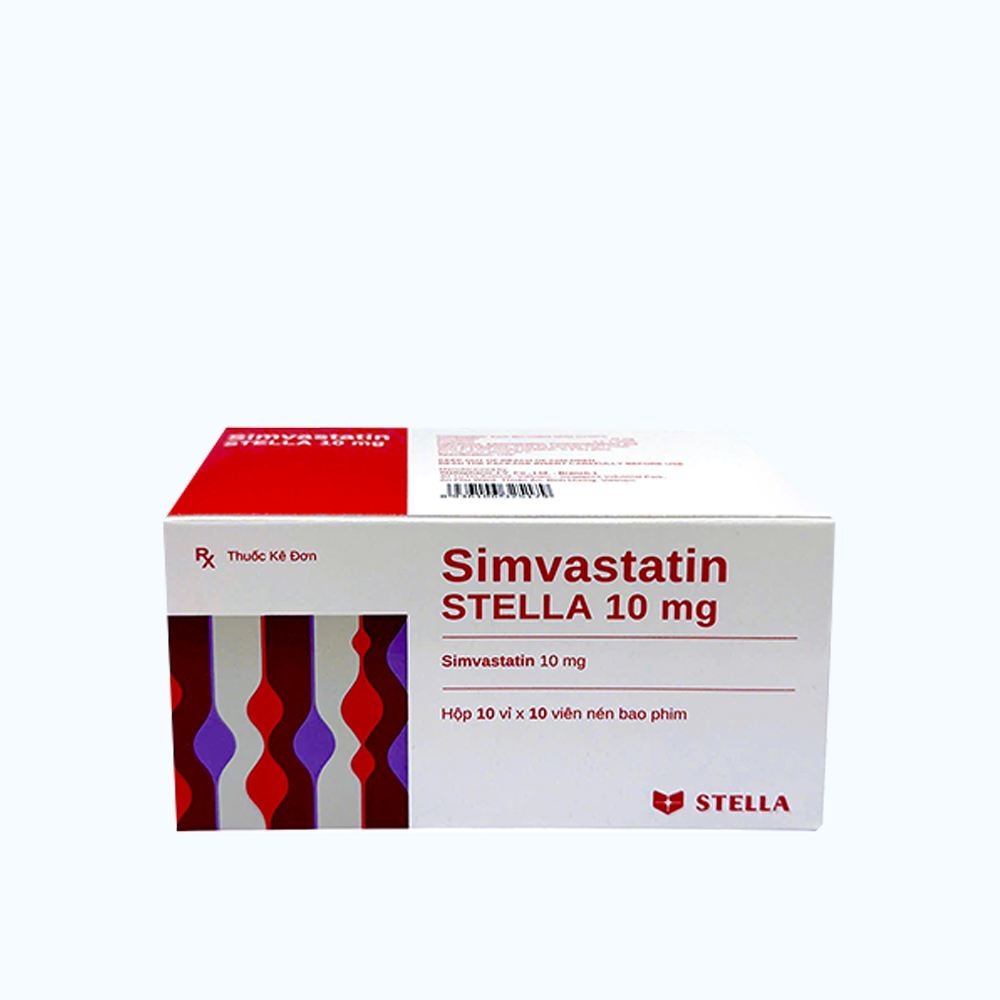 Simvastatin STELLA 10mg (Hop 100 Vien)