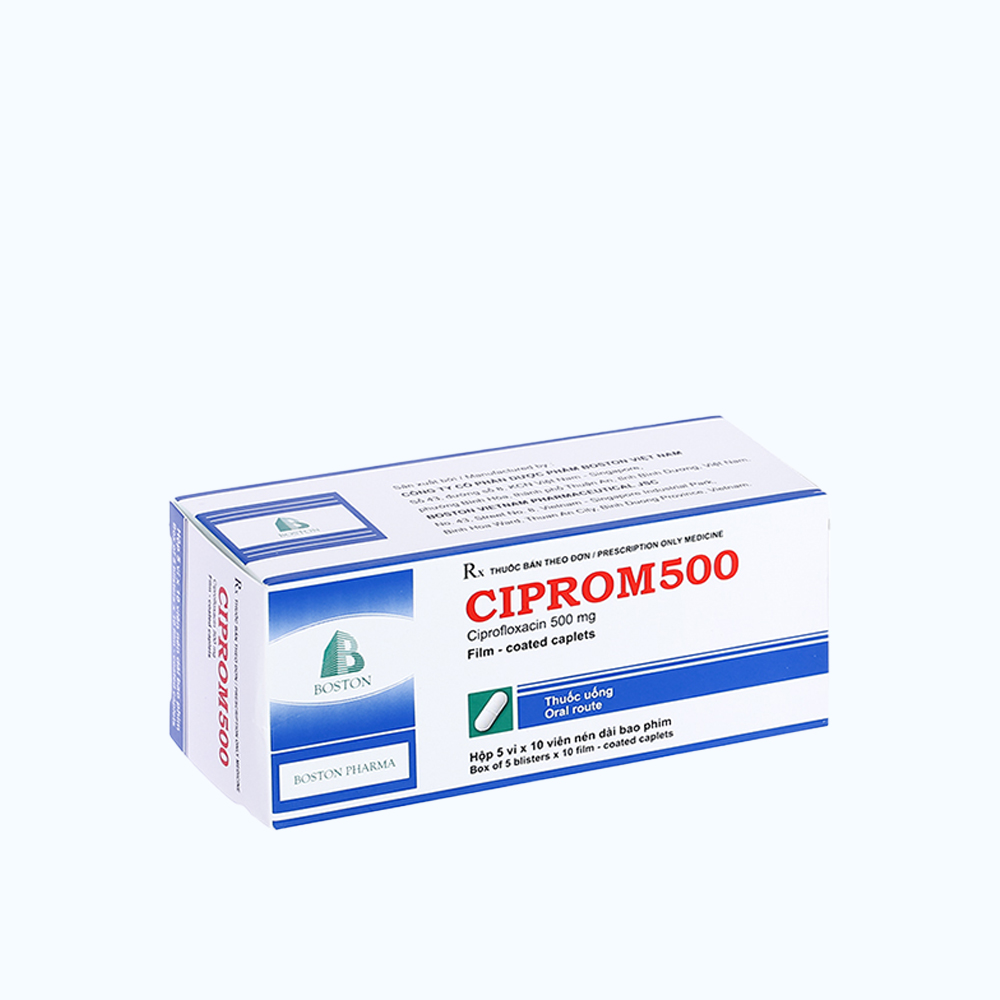 Ciprom 500mg (5 Vi x 10 Vien)