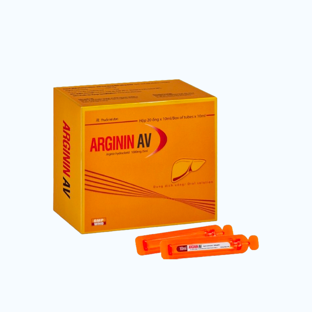 Arginin AV Oral 1000mg/5ml (Hộp 20 ống)