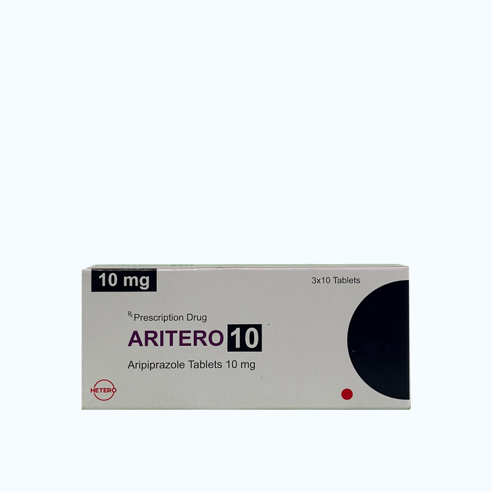 Thuốc Aritero 10 Hetero điều trị tâm thần phân liệt, rối loạn lưỡng cực (3 vỉ x 10 viên)