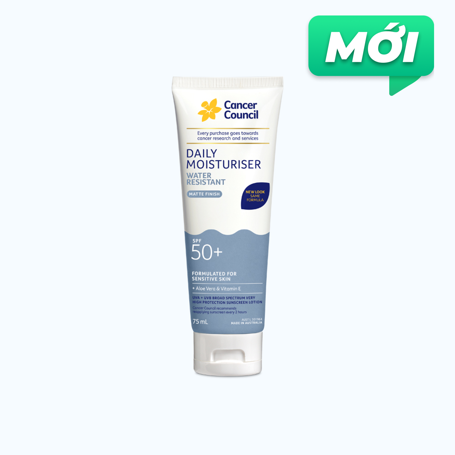 Cancer Council KCN Khang Nuoc Duong Am Hang Ngay 75ml/Tuyp