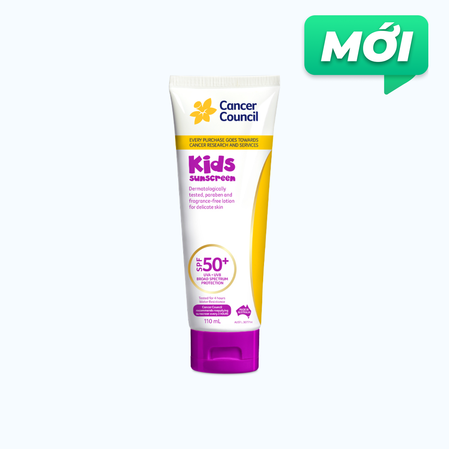 Cancer Council Kem Chong Nang Tre Em 110ml