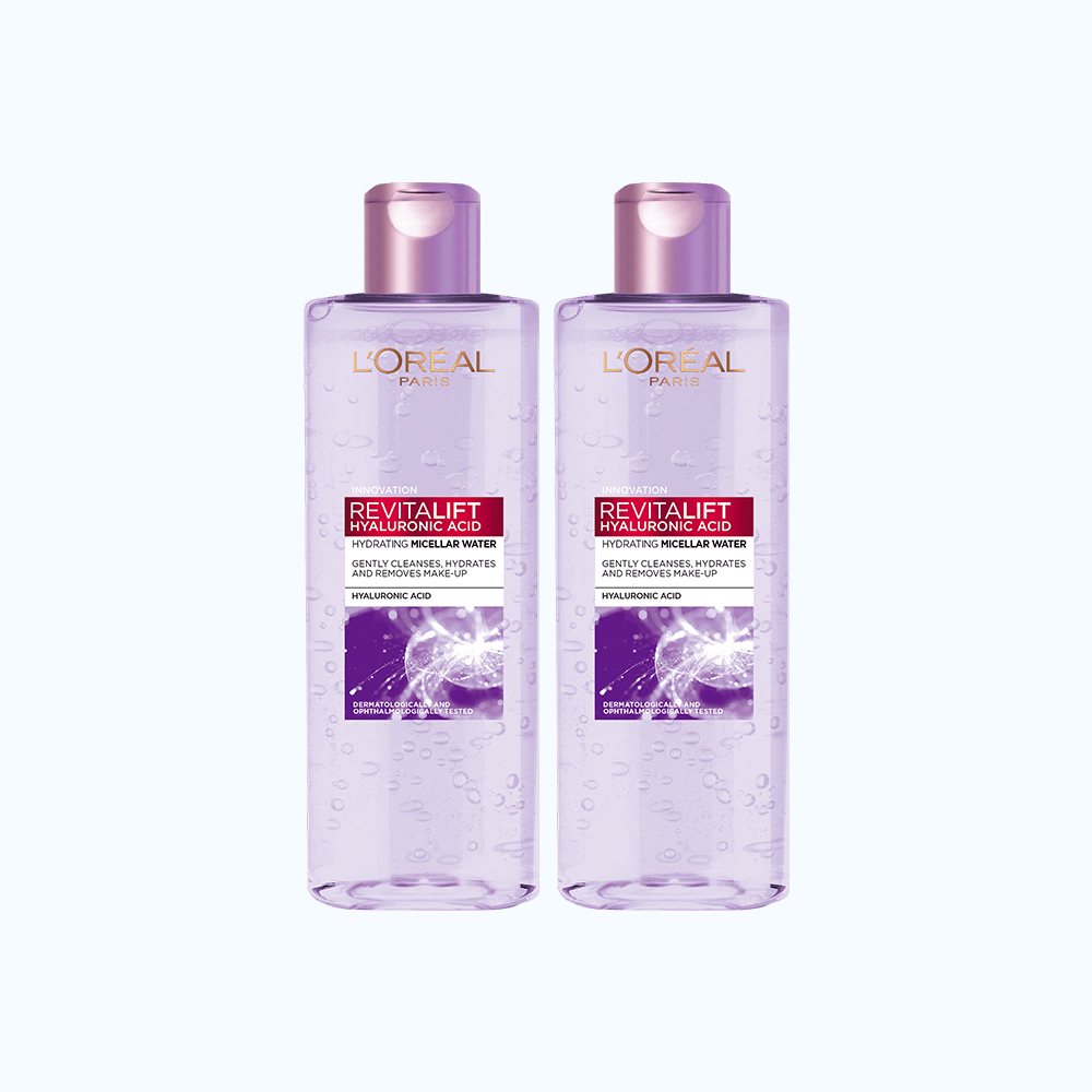 Combo 2 Nước Tẩy Trang L'OREAL HA Làm Sạch & Cấp Ẩm (Chai 400ml)
