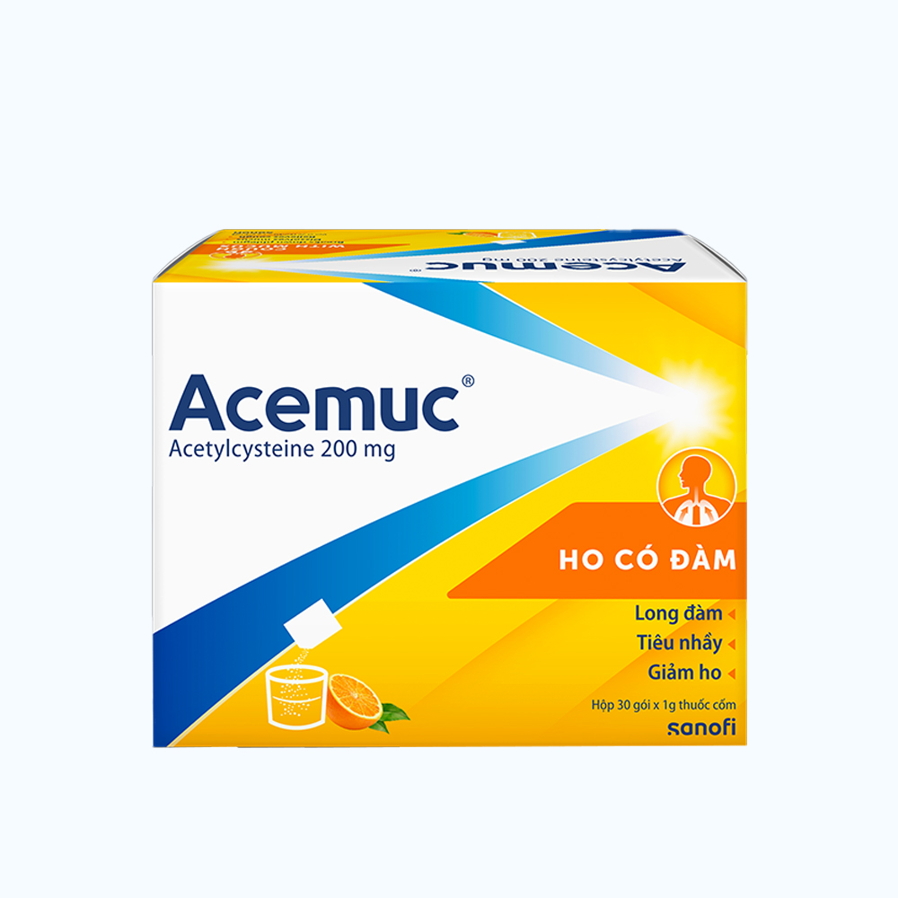 Acemuc kids 200mg (Hop/30 Goi)