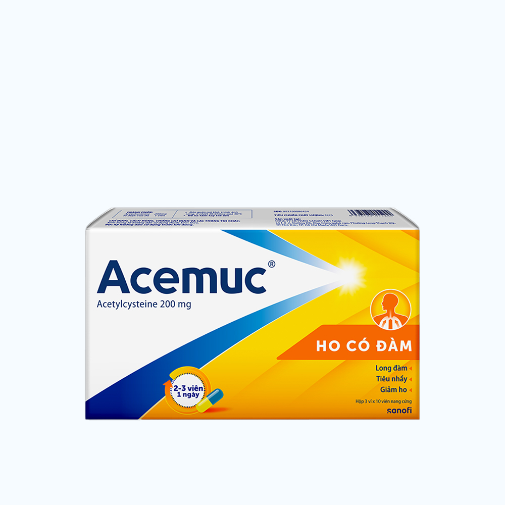 Acemuc 200mg (Hop/30 Vien)