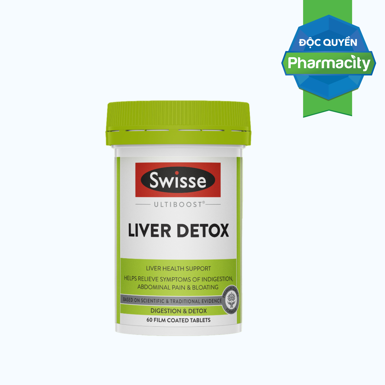 SWISSE  Ultiboost Liver Detox Ho Tro Cai Thien Chuc Nang Gan (Hop 60v)