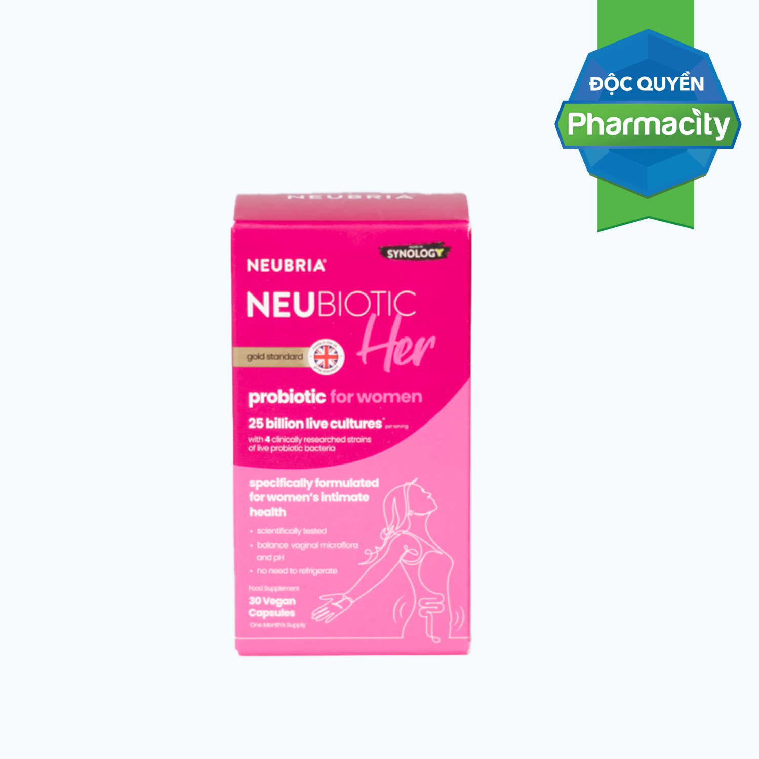 NEUBRIA Neubiotic Her Bo Sung 25 Ty Loi Khuan Cho Nu (Hop 30v)