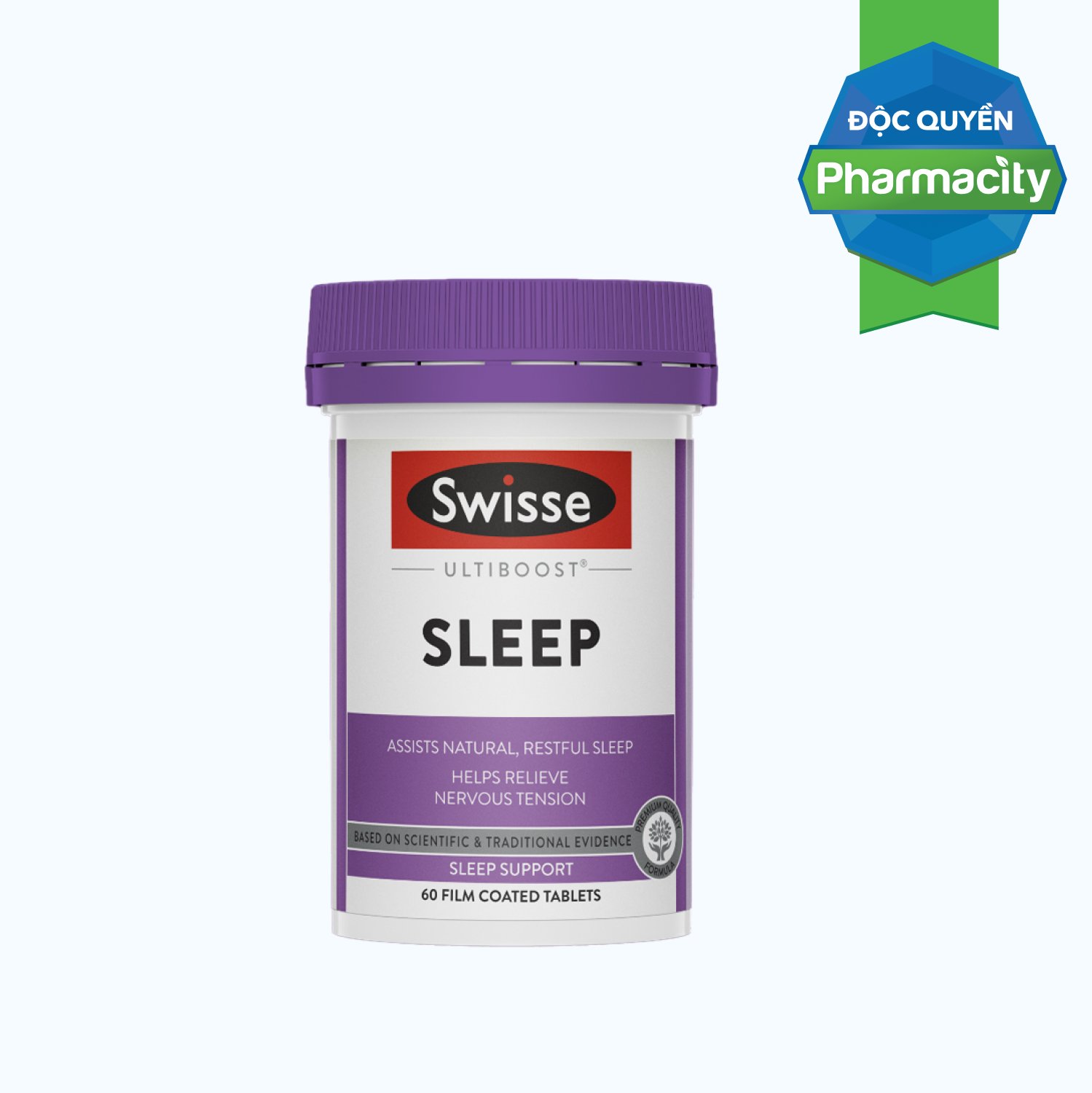 SWISSE Ultiboost Sleep Ho Tro Giac Ngu & Giam Cang Thang Than Kinh(Hop 60v)