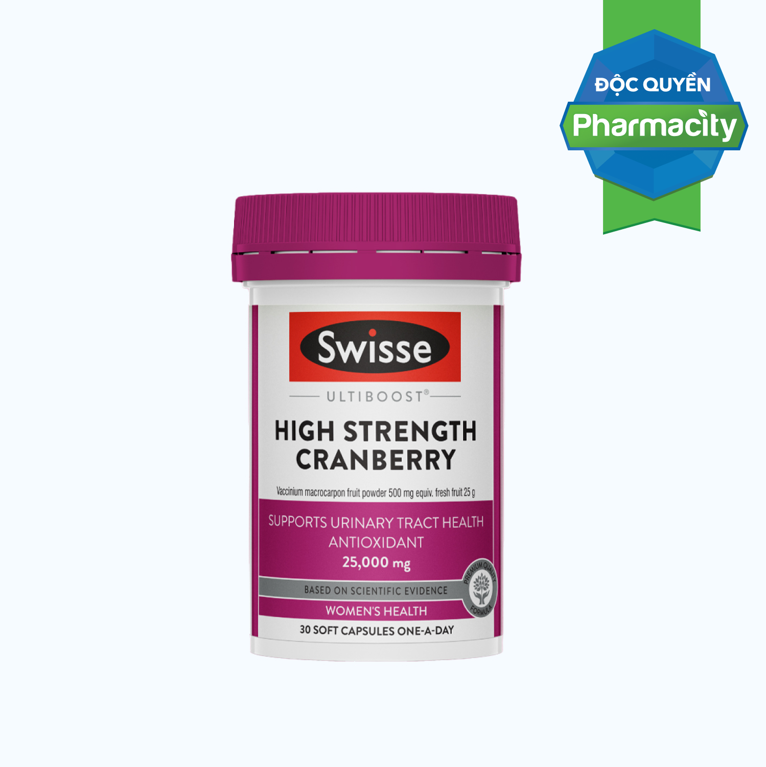 SWISSE Ultiboost High Strength Cranberry Ho Tro Tiet Nieu Phu nu (Hop 30v)