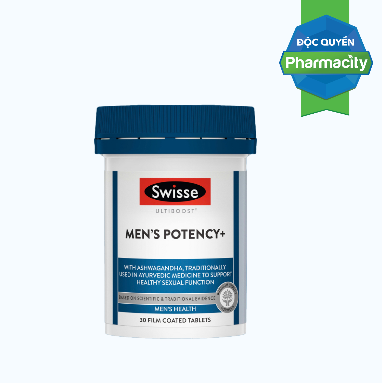SWISSE  Ultiboost Men's Potency+ Ho Tro Suc Khoe Sinh San Nam (Hop 30v)