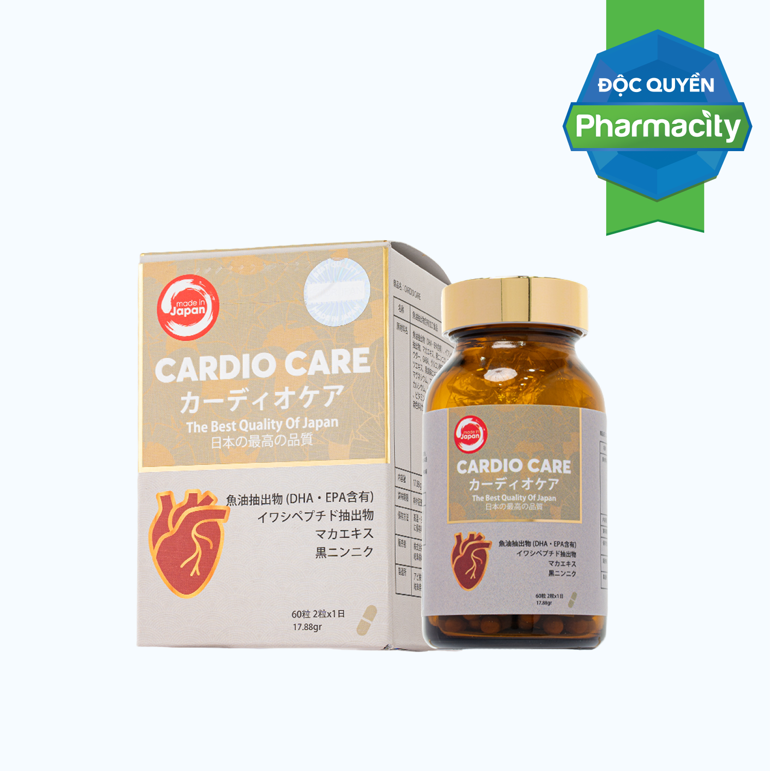 Cardio Care  DR.JPAN Ho Tro Cai Thien Triglycerid Cao Trong Mau (Hop 60V)