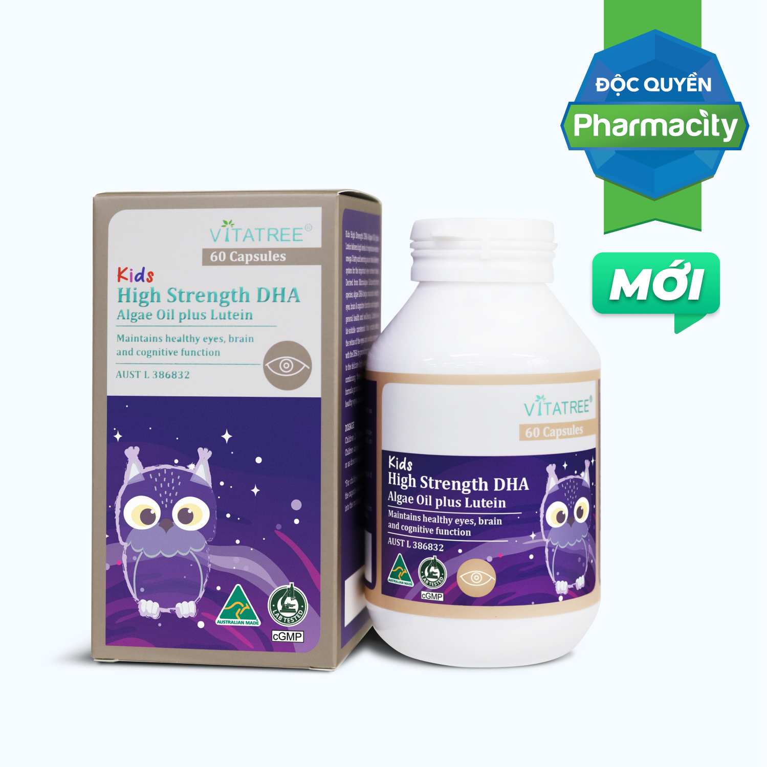 Vitatree Kids High Strength DHA + Lutein (60V)