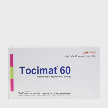 Tocimat 60mg (5Vi x 10Vien)