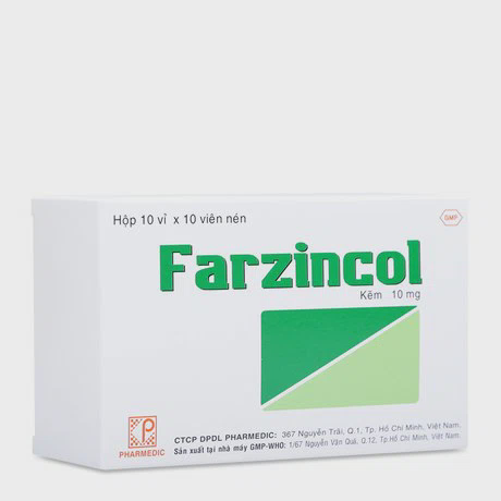 Farzincol 10mg (10Vi x 10 vien)