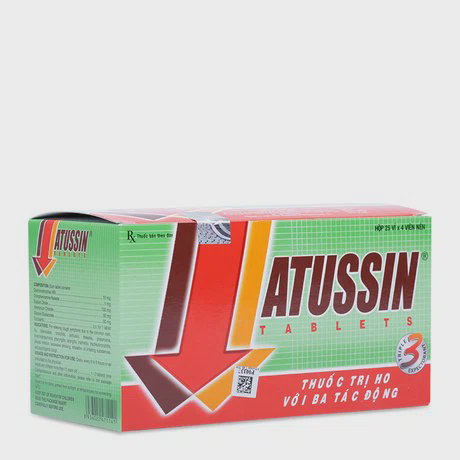 Atussin Tab 50mg(25vix4vien)