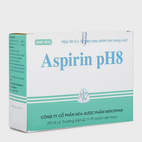 Aspirin pH8 (20 vi 10 vien )Mekophar