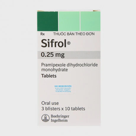 Sifrol 0,25mg(3vix10vien)