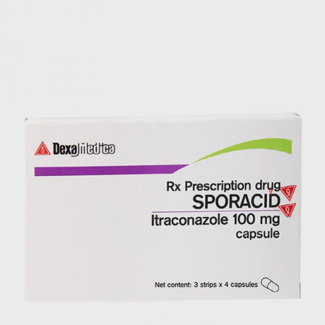 Sporacid Cap. 100mg(12vien)