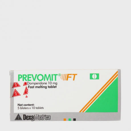 Viên nén Prevomit FT.10mg điều trị triệu chứng nôn và buồn nôn (5 vỉ x 10 viên)