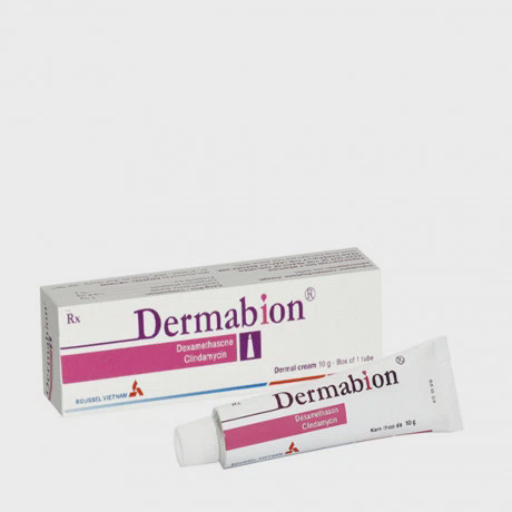 Thuốc dùng ngoài Dermabion trị bệnh ngoài da có đáp ứng corticoid tại chỗ và bội nhiễm (tuýp 10g)