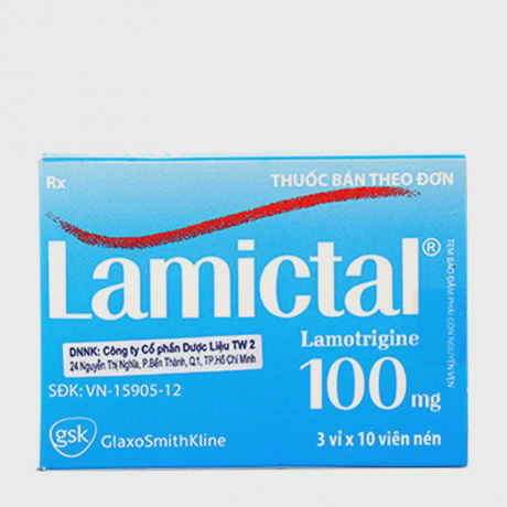 Lamictal 100mg (Hộp 3 vỉ x 10 viên)