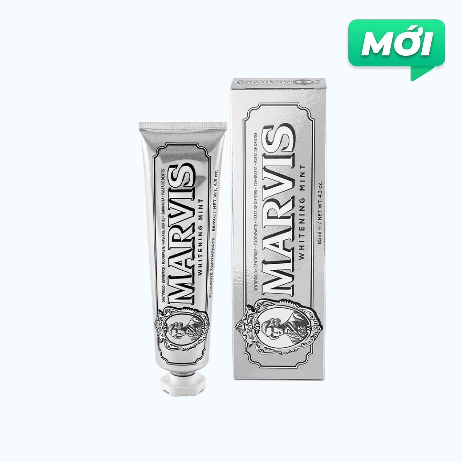 Marvis Kem Danh Rang Whitening Mint 85 ml/Tuyp