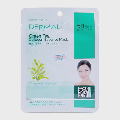 Dermal Mat Na Tinh Chat Collagen & Tra Xanh 23g/Goi