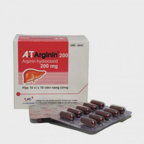A.T Arginin 200mg (10 vi x10 vien)