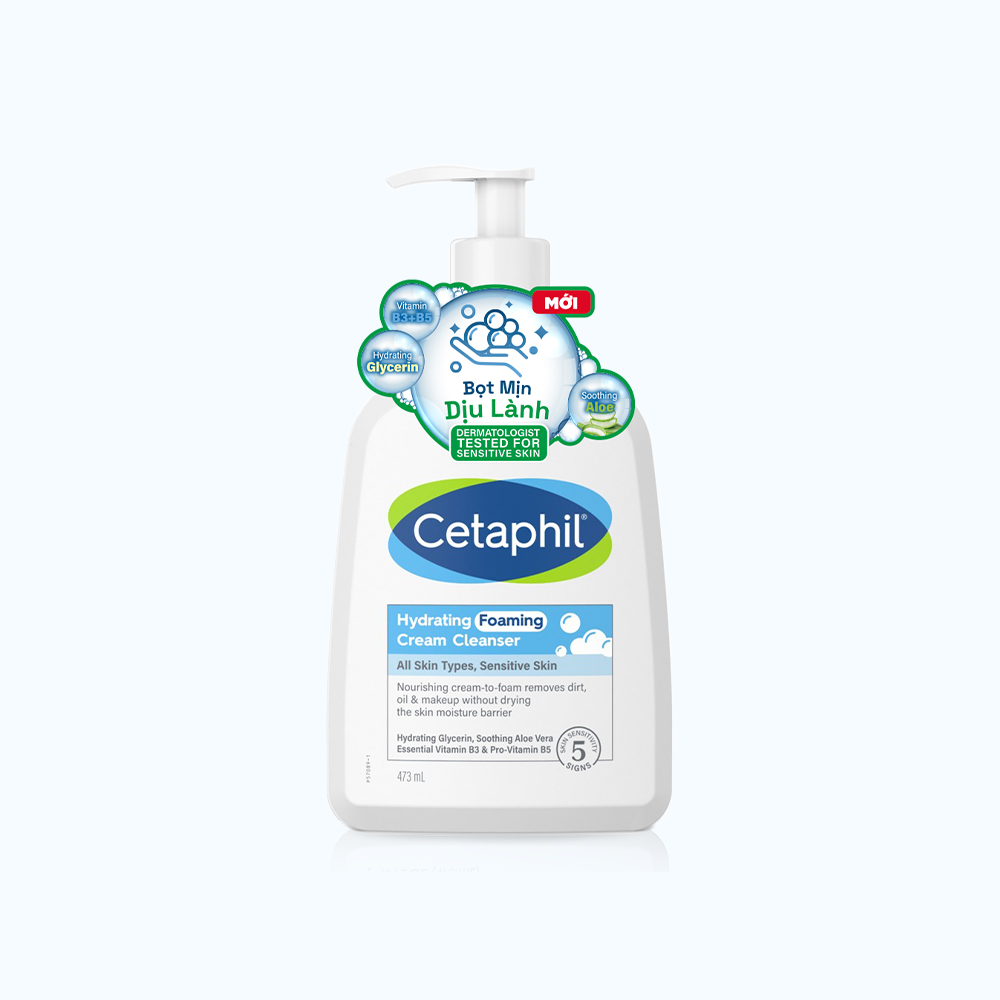 Cetaphil SRM Tao Bot Diu Lanh Cho Da Nhay Cam 473Ml /Chai