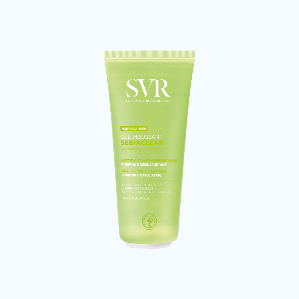 SVR Gel Rua Mat Khong Chua Xa Phong Sebiaclear Gel Moussant 200ml