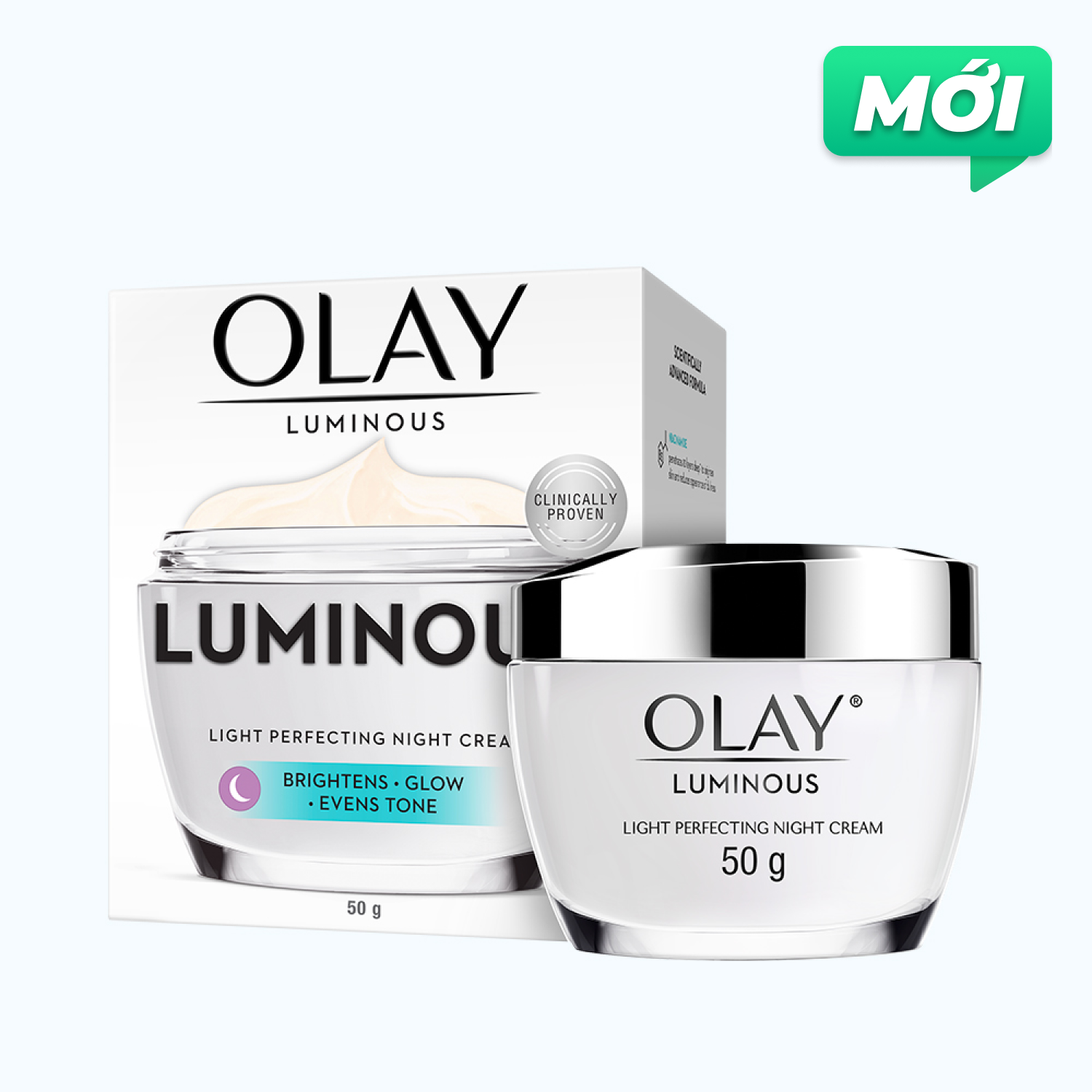 Kem Dưỡng Da Olay Luminous Ban Đêm Hỗ Trợ Làm Sáng Da  50g/ Hũ