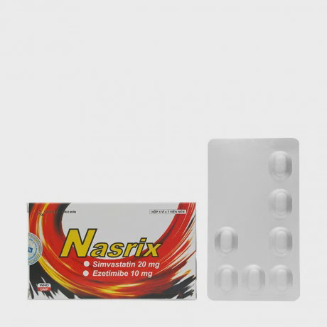Nasrix 20mg (4 Vi x 7 Vien)