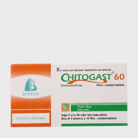 Chitogast 60mg (3 Vi x 10 Vien)