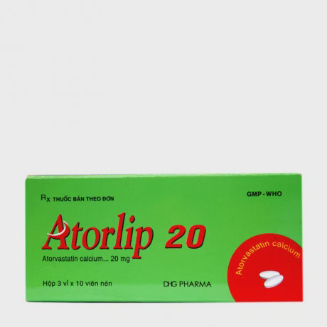 Atorlip 20mg ( 3 Vi X 10 Vien)